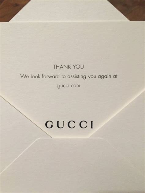 gucci giftcard|gucci thank you card.